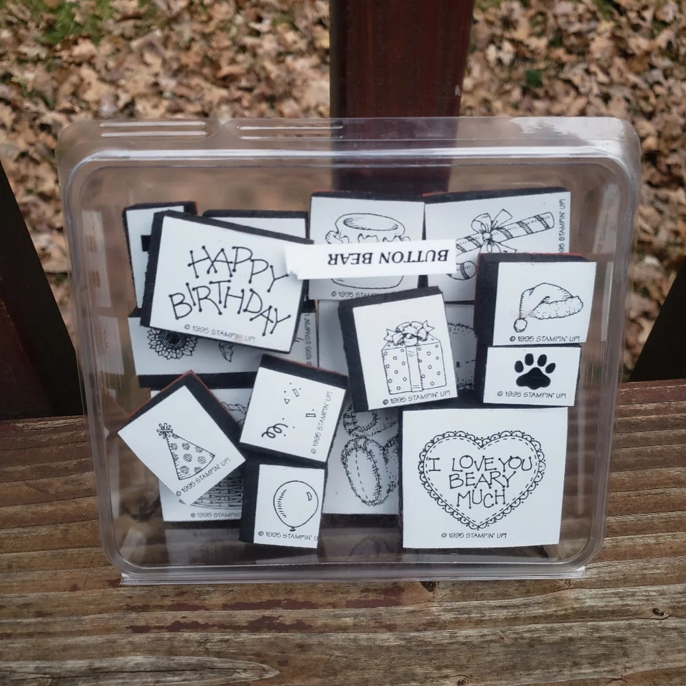 1995 Stampin Up! Rubber/Foam Stamps- Special Occasion Collection (15 IN TOTAL)